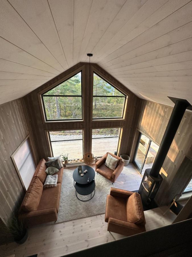 Modern Northern Lights Cabin Drangedal Eksteriør bilde