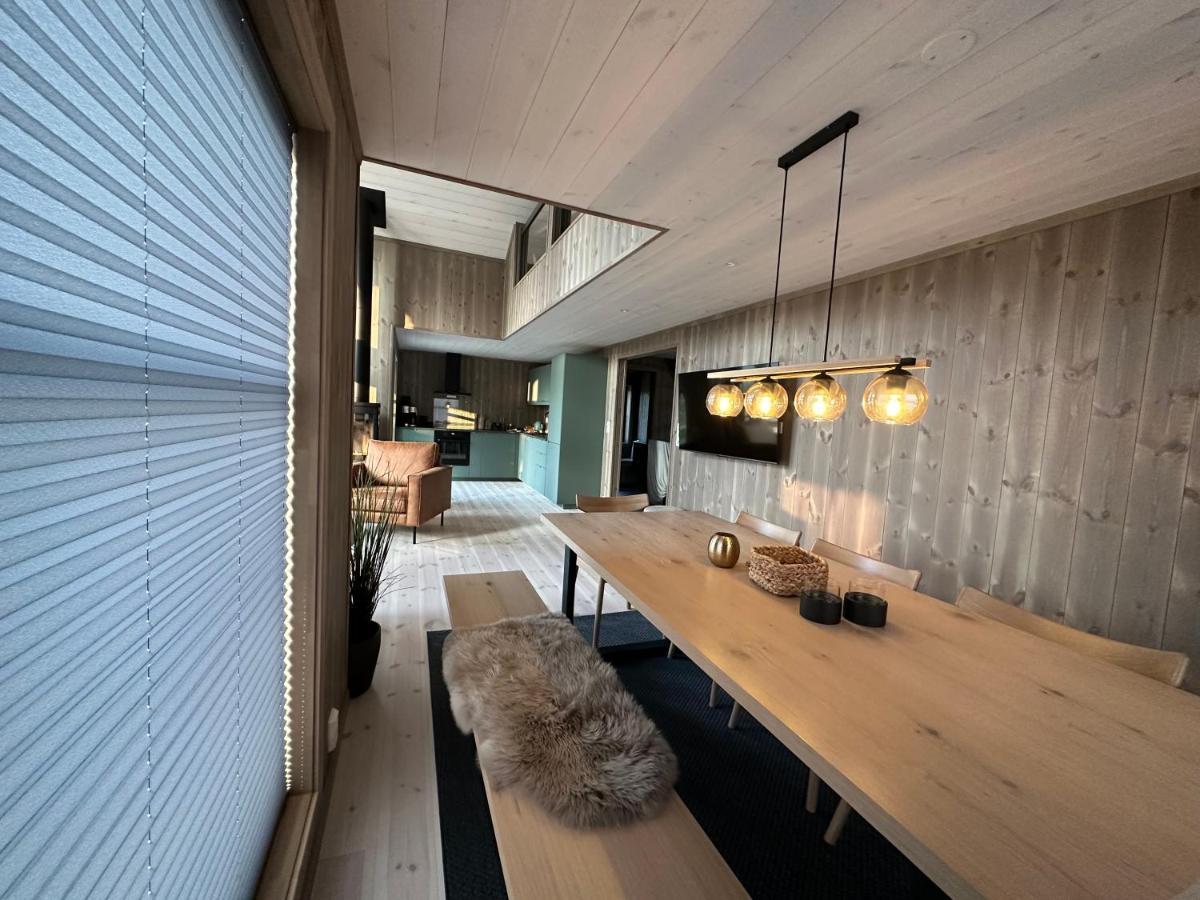 Modern Northern Lights Cabin Drangedal Eksteriør bilde