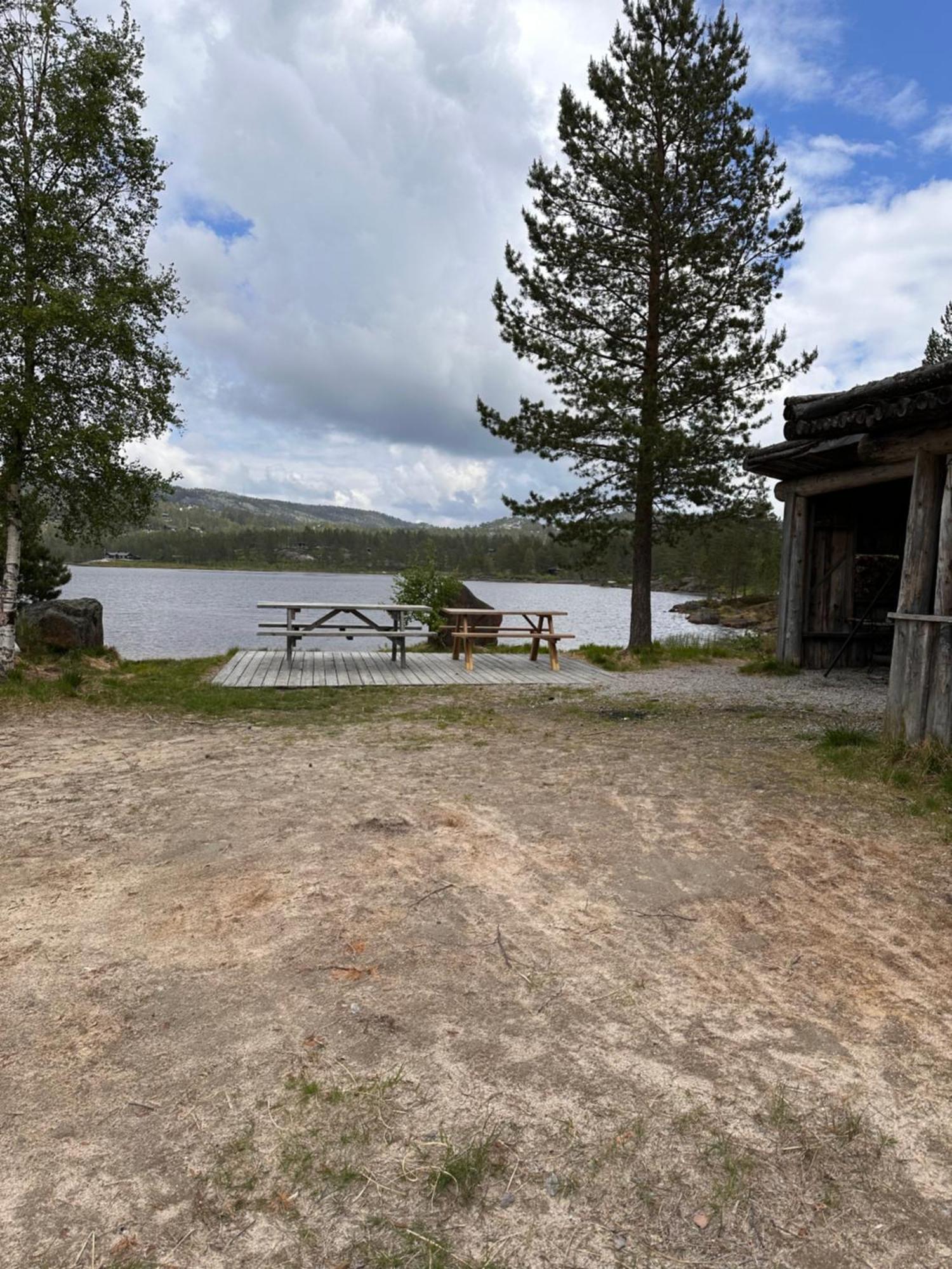 Modern Northern Lights Cabin Drangedal Eksteriør bilde