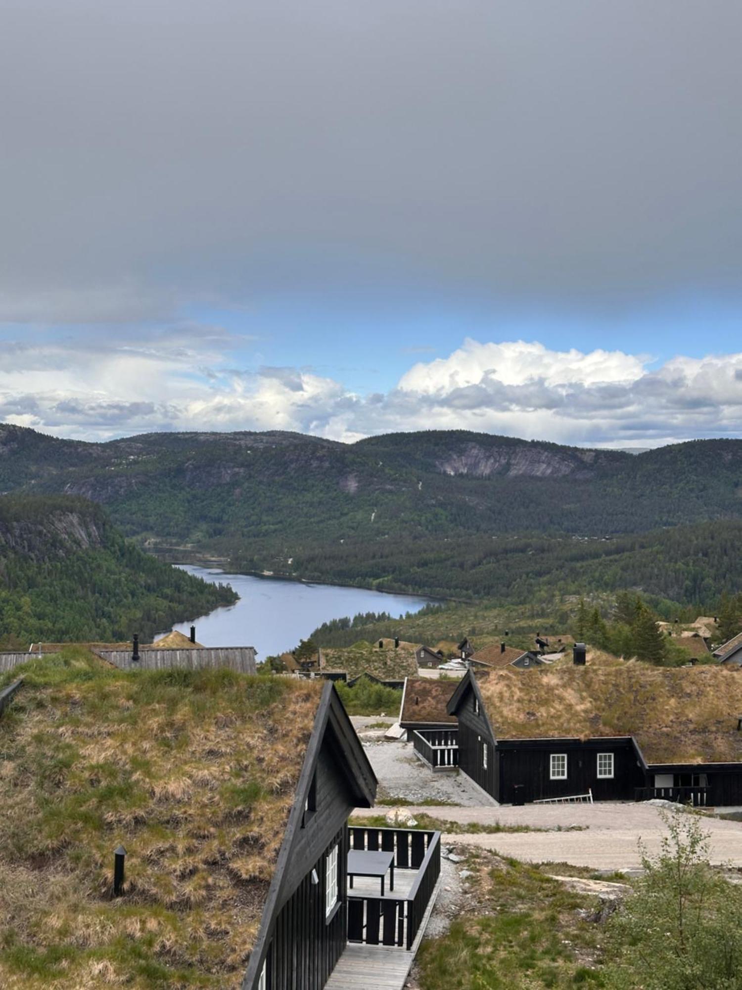Modern Northern Lights Cabin Drangedal Eksteriør bilde