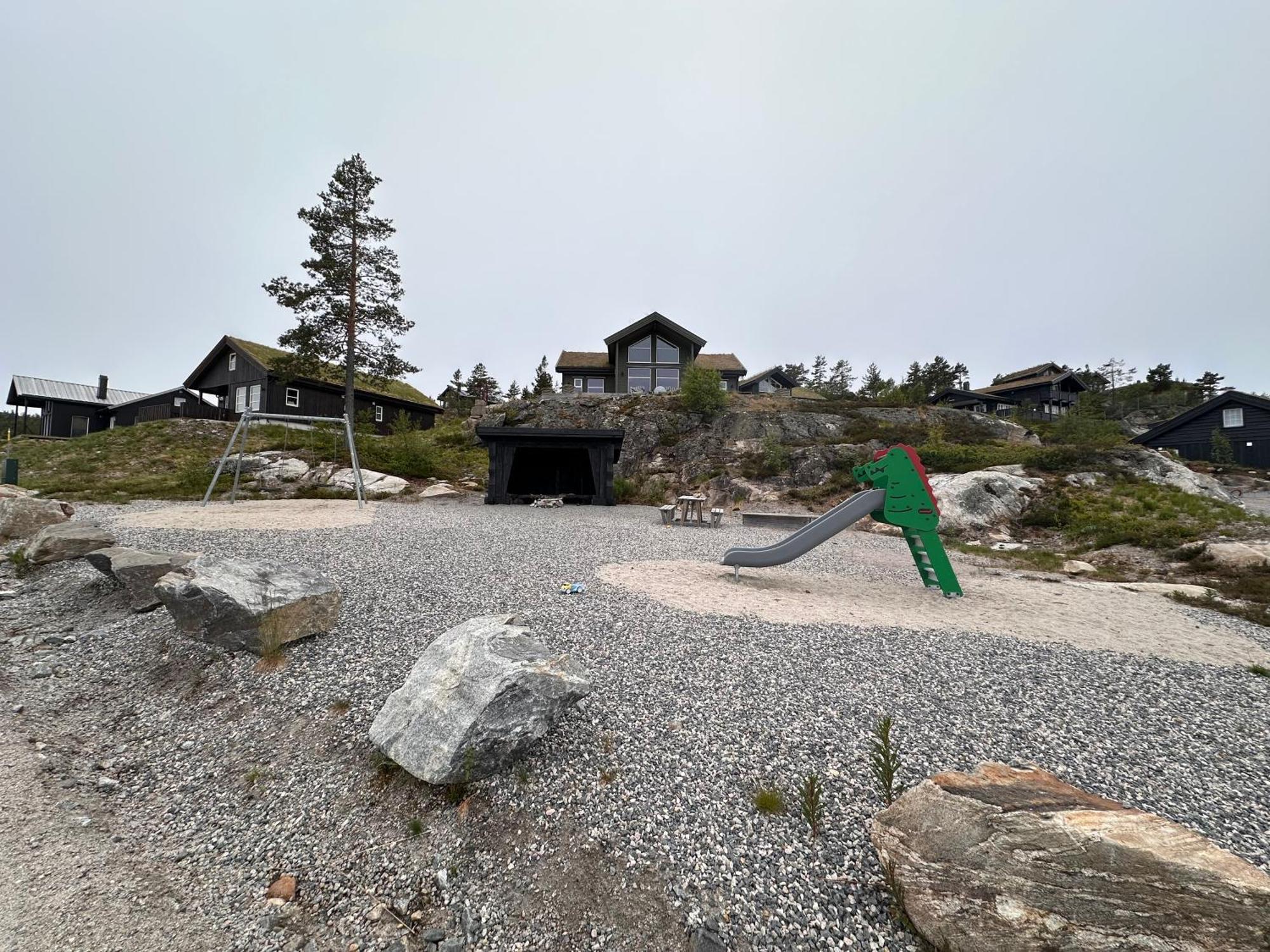 Modern Northern Lights Cabin Drangedal Eksteriør bilde